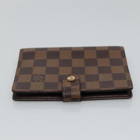 LOUIS VUITTON Damier Ebene Agenda PM Day Planner Cover R20700 LV Auth ac3544 - Picture 3 of 16